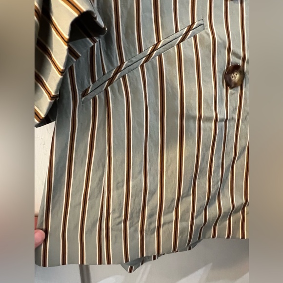 NWT VERONICA BEARD Kiernan Dickey Double-Breasted Striped Blazer 16 - Picture 7 of 15